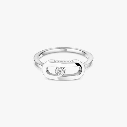 [ElanLuxe Jewelry]Move Uno Diamond Ring in Gold