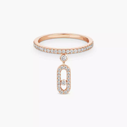 [ElanLuxe Jewelry]Move Uno Diamond Ring