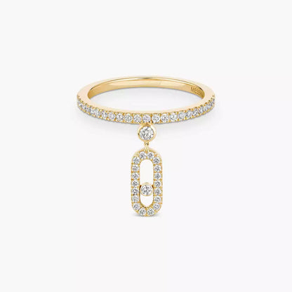 [ElanLuxe Jewelry]Move Uno Diamond Ring
