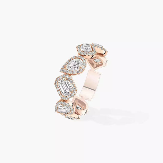 [ElanLuxe Jewelry]Diamond Wedding Ring My Twin
