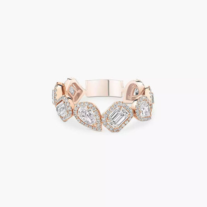 [ElanLuxe Jewelry]Diamond Wedding Ring My Twin