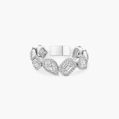 [ElanLuxe Jewelry]Diamond Wedding Ring My Twin