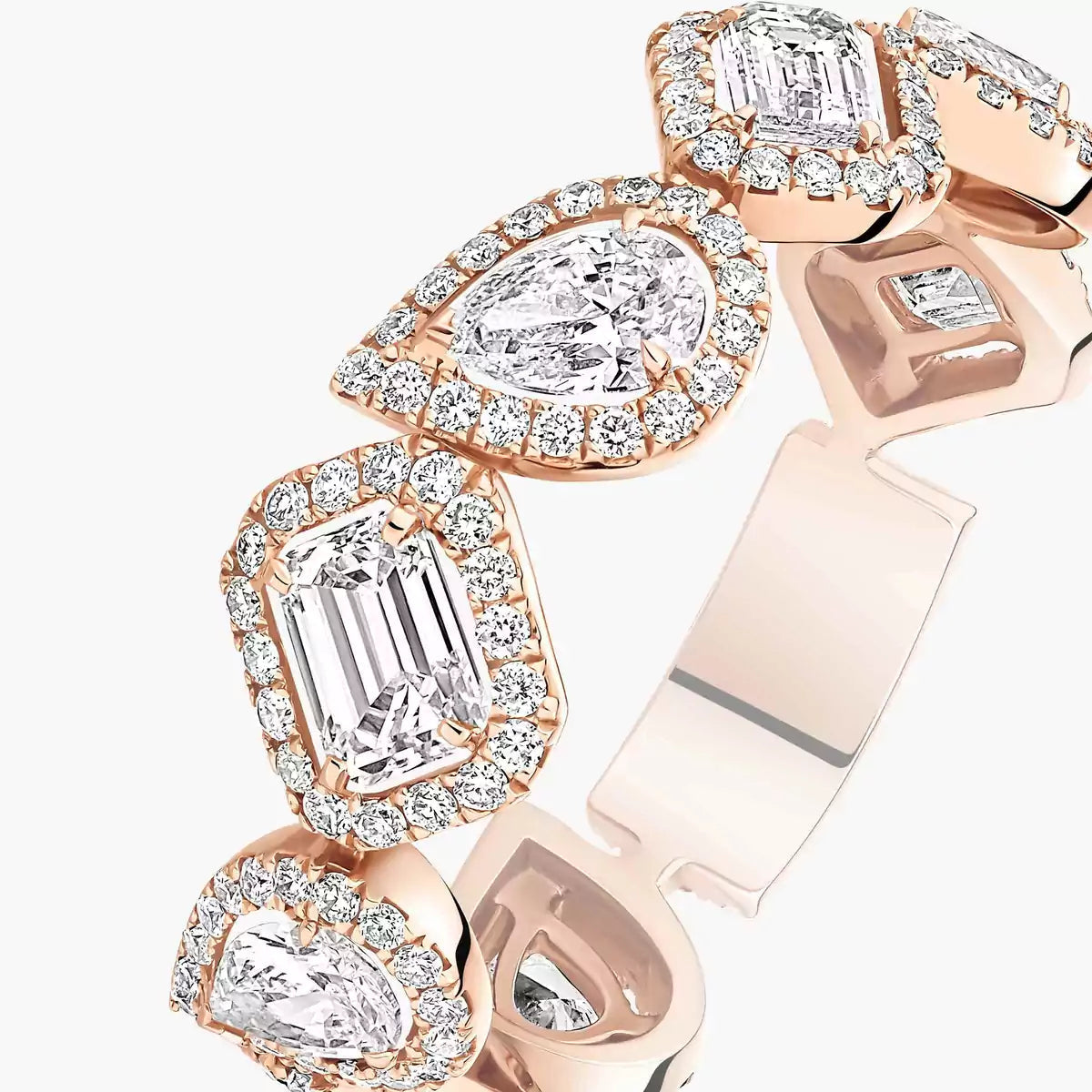 [ElanLuxe Jewelry]Diamond Wedding Ring My Twin