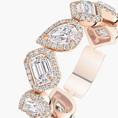 [ElanLuxe Jewelry]Diamond Wedding Ring My Twin