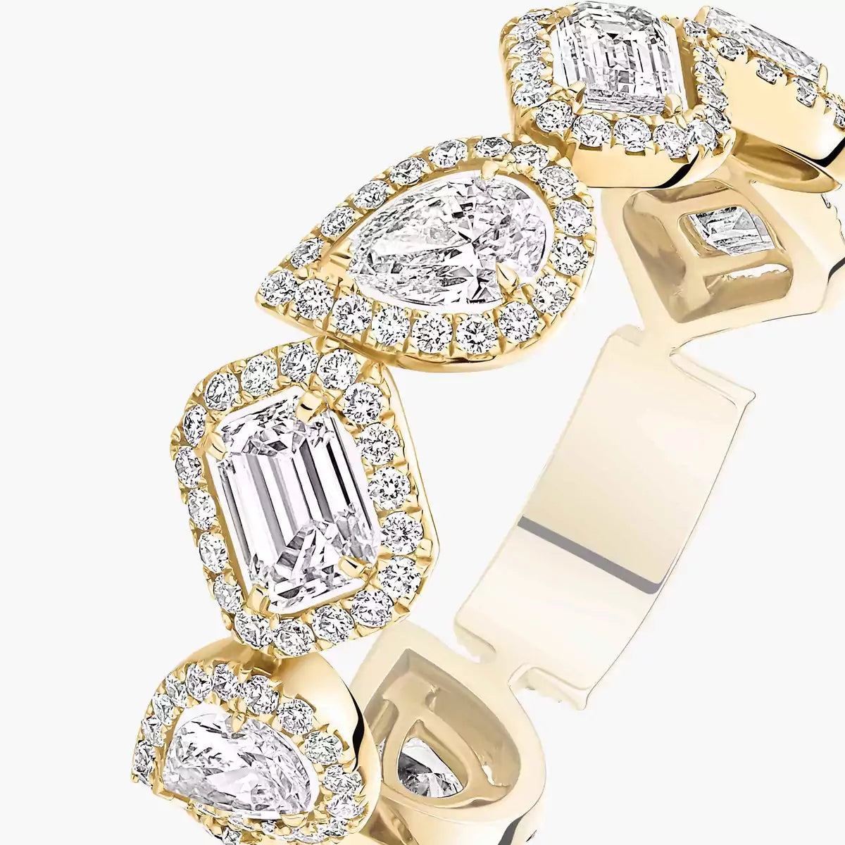 [ElanLuxe Jewelry]Diamond Wedding Ring My Twin