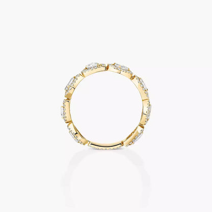 [ElanLuxe Jewelry]Diamond Wedding Ring My Twin