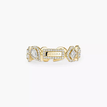 [ElanLuxe Jewelry]Diamond Wedding Ring My Twin