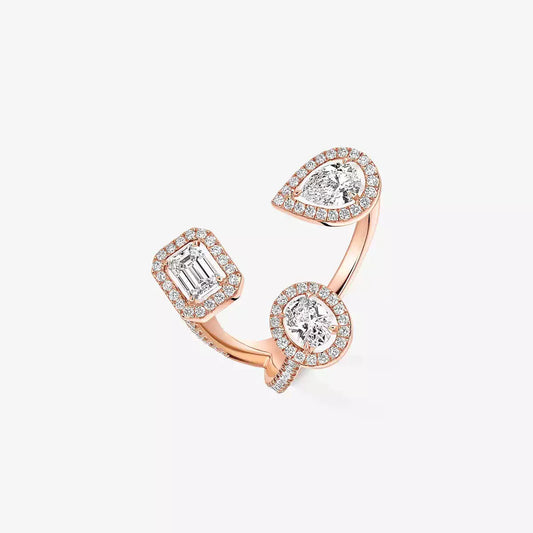[[ElanLuxe Jewelry] Diamond Ring 0,25ct My Twin Trilogy
