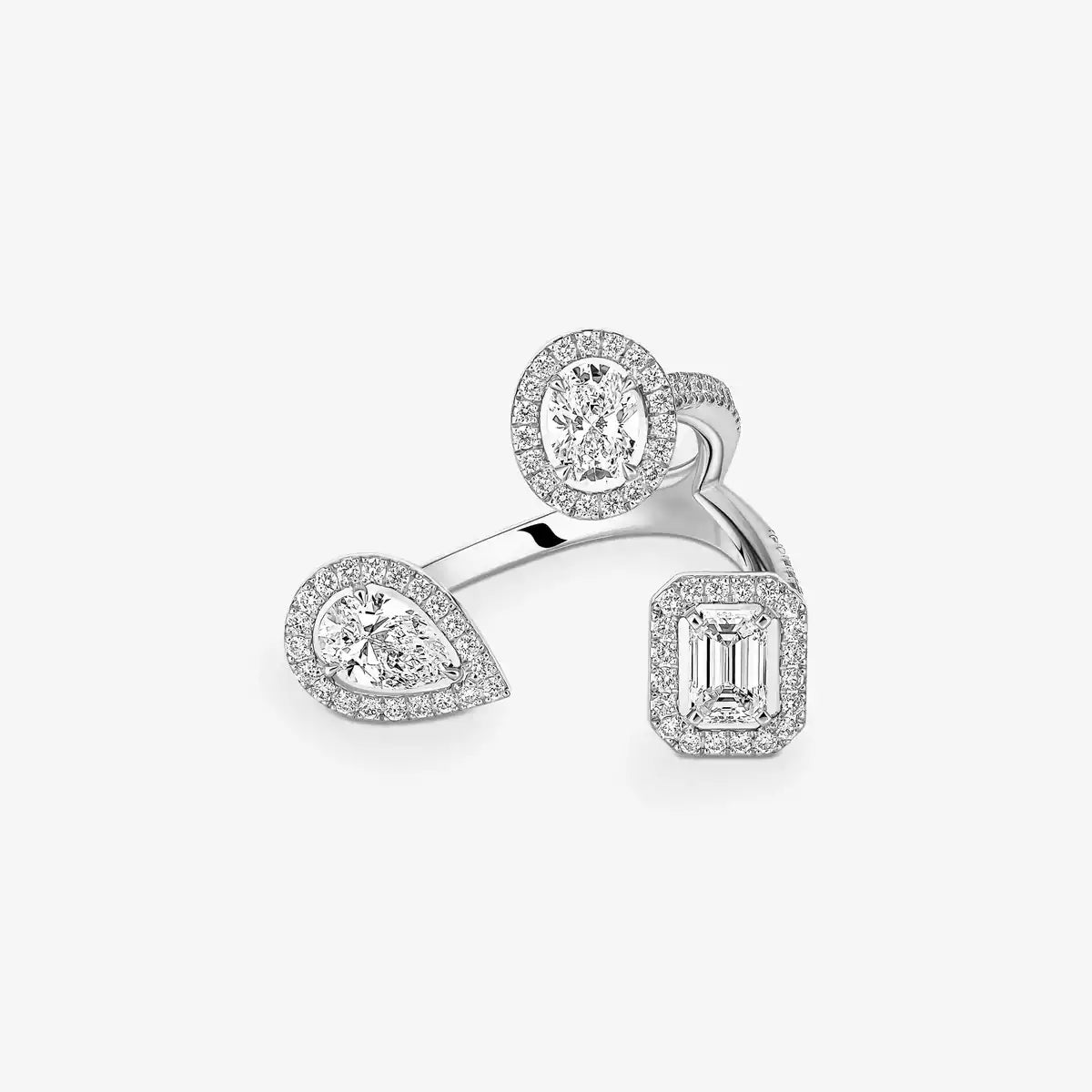 [[ElanLuxe Jewelry] Diamond Ring 0,25ct My Twin Trilogy
