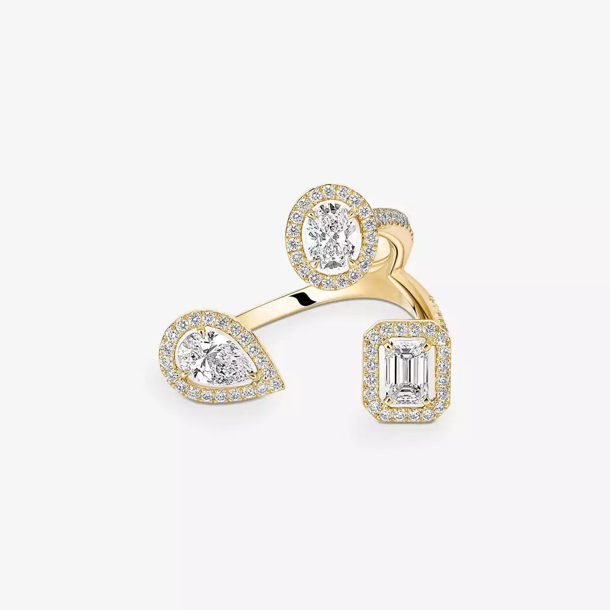 [[ElanLuxe Jewelry] Diamond Ring 0,25ct My Twin Trilogy