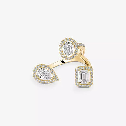 [[ElanLuxe Jewelry] Diamond Ring 0,25ct My Twin Trilogy