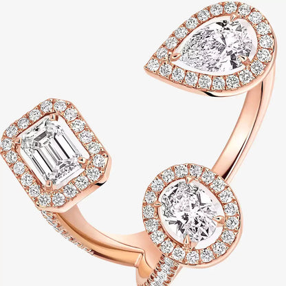 [[ElanLuxe Jewelry] Diamond Ring 0,25ct My Twin Trilogy