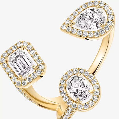 [[ElanLuxe Jewelry] Diamond Ring 0,25ct My Twin Trilogy