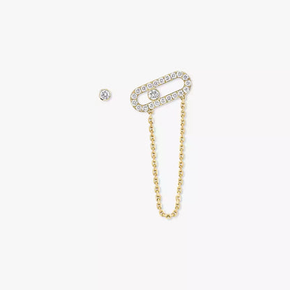 [ElanLuxe Jewelry]Move Uno Diamond Earrings