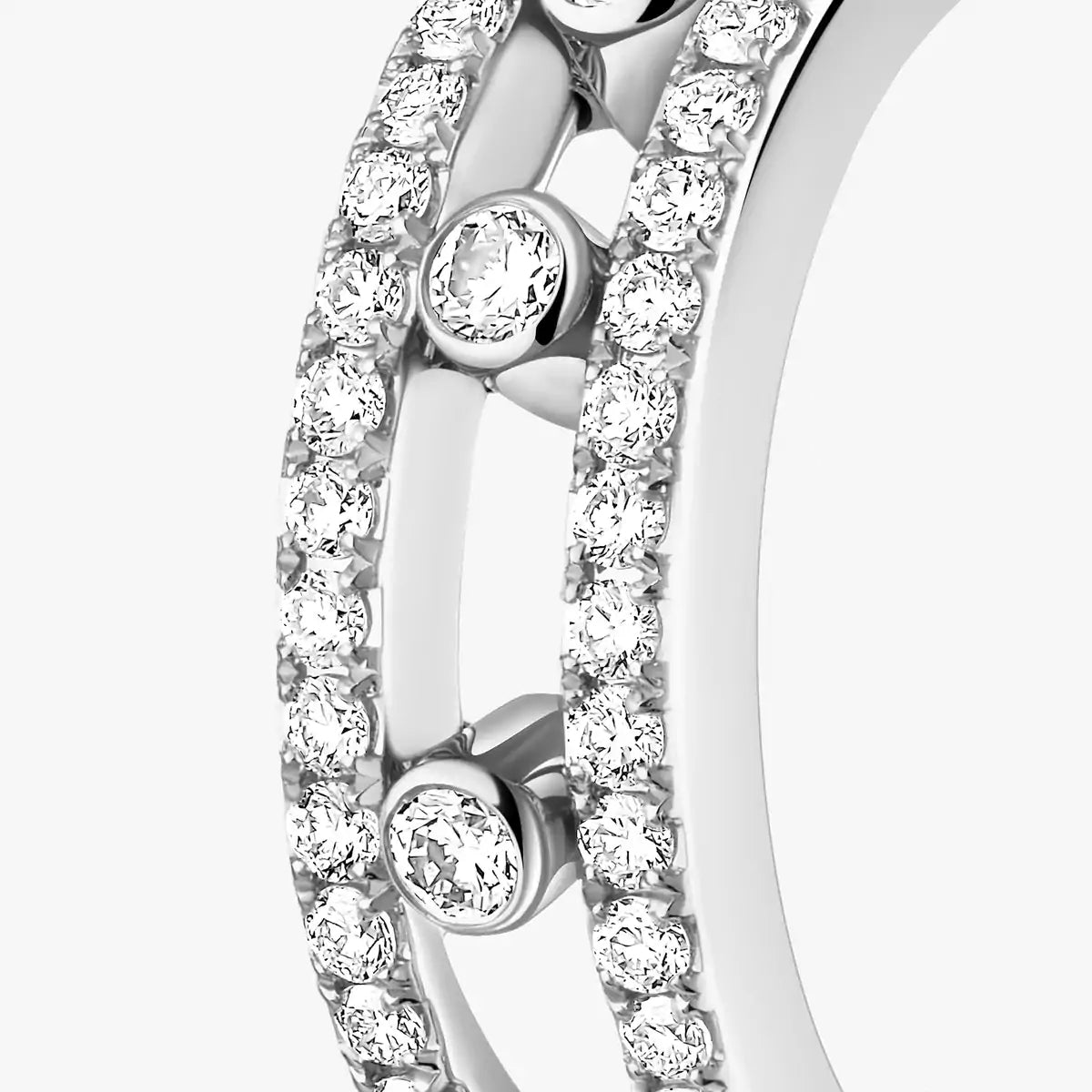 [ElanLuxe Jewelry]Diamond Pave_ Hoop Earrings Move