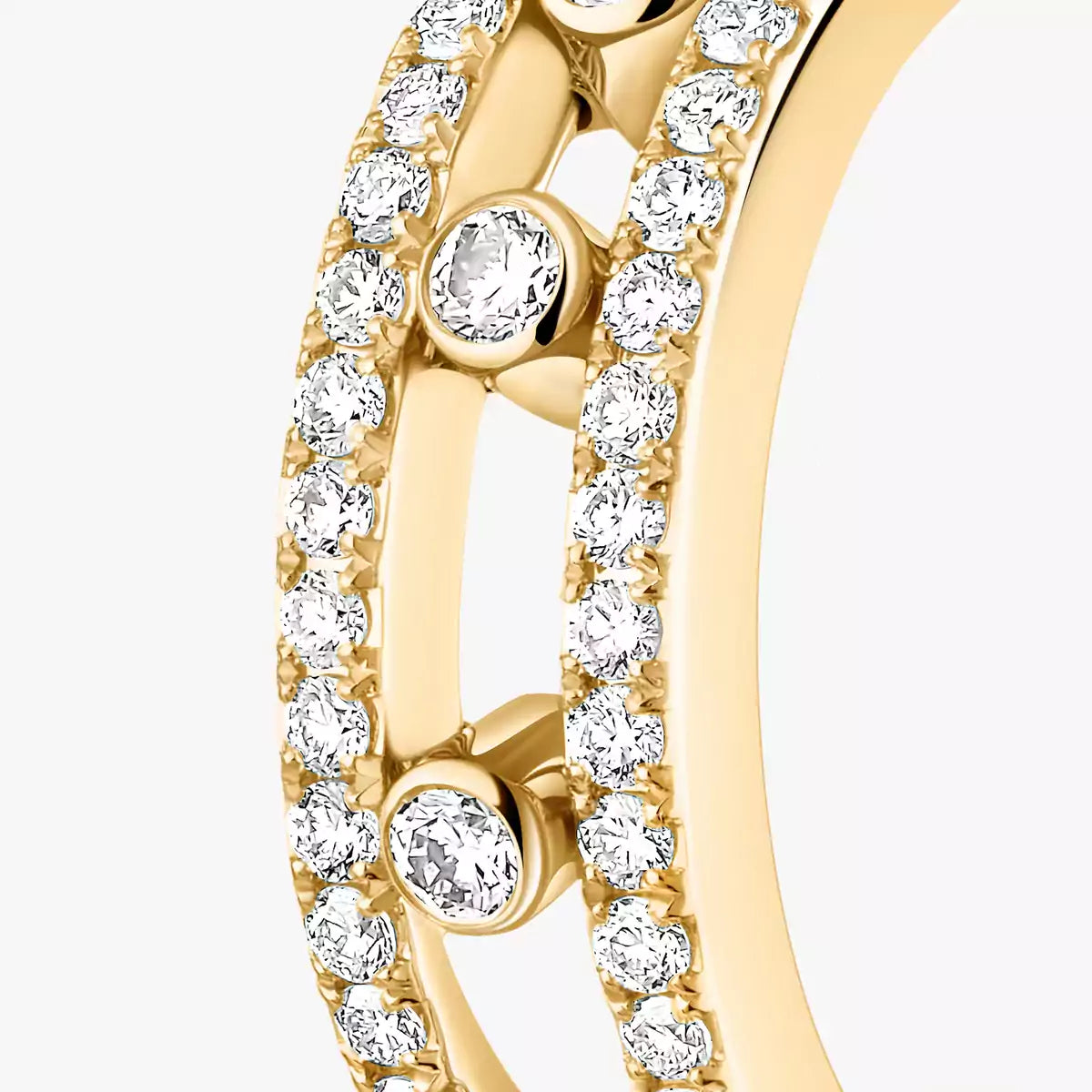 [ElanLuxe Jewelry]Diamond Pavé Hoop Earrings Move