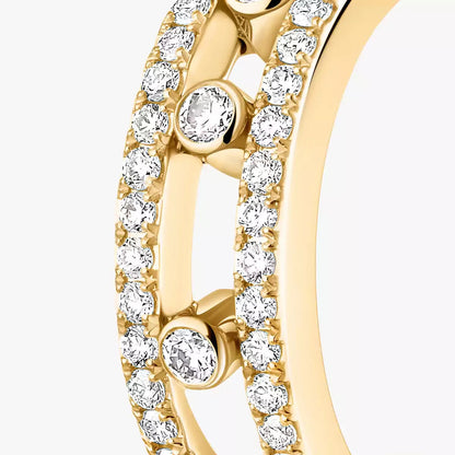 [ElanLuxe Jewelry]Diamond Pave_ Hoop Earrings Move