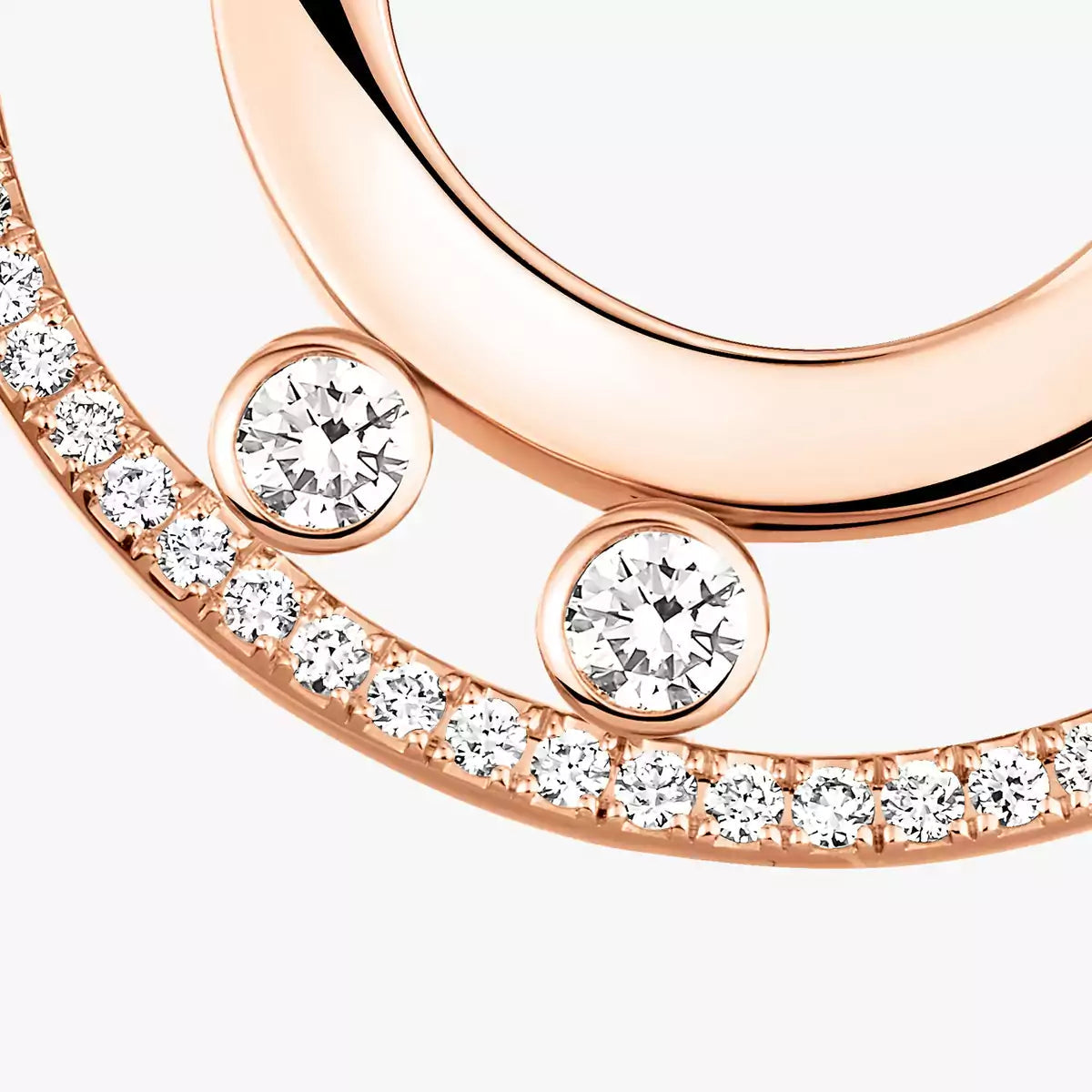 [ElanLuxe Jewelry]Move Romane Small Diamond Hoop Earrings