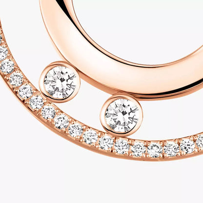 [ElanLuxe Jewelry]Move Romane Small Diamond Hoop Earrings