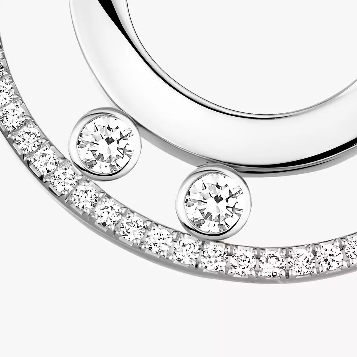 [ElanLuxe Jewelry]Move Romane Small Diamond Hoop Earrings