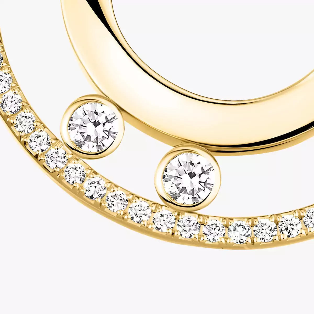 [ElanLuxe Jewelry]Move Romane Small Diamond Hoop Earrings