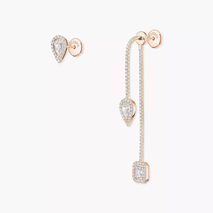 [ElanLuxe Jewelry]Diamond Drop Earrings My Twin