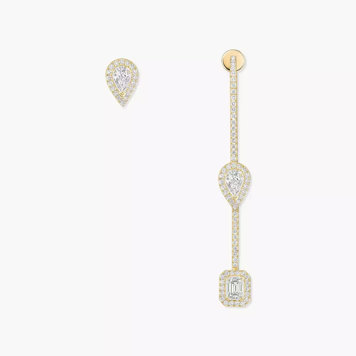 [ElanLuxe Jewelry]Diamond Drop Earrings My Twin