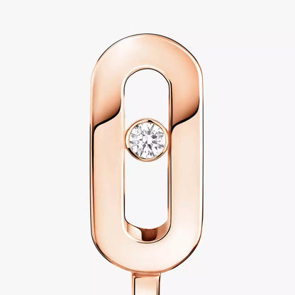 [ElanLuxe Jewelry]Diamond Mini Hoop Earrings Move Classique