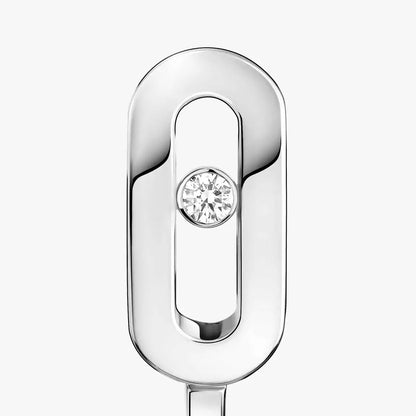 [ElanLuxe Jewelry]Diamond Mini Hoop Earrings Move Classique