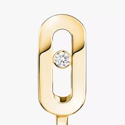[ElanLuxe Jewelry]Diamond Mini Hoop Earrings Move Classique
