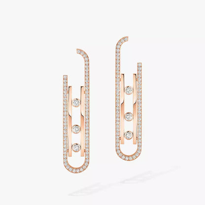 [ElanLuxe Jewelry]Diamond Pendant Earrings Move 10Th
