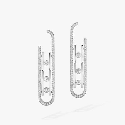 [ElanLuxe Jewelry]Diamond Pendant Earrings Move 10Th