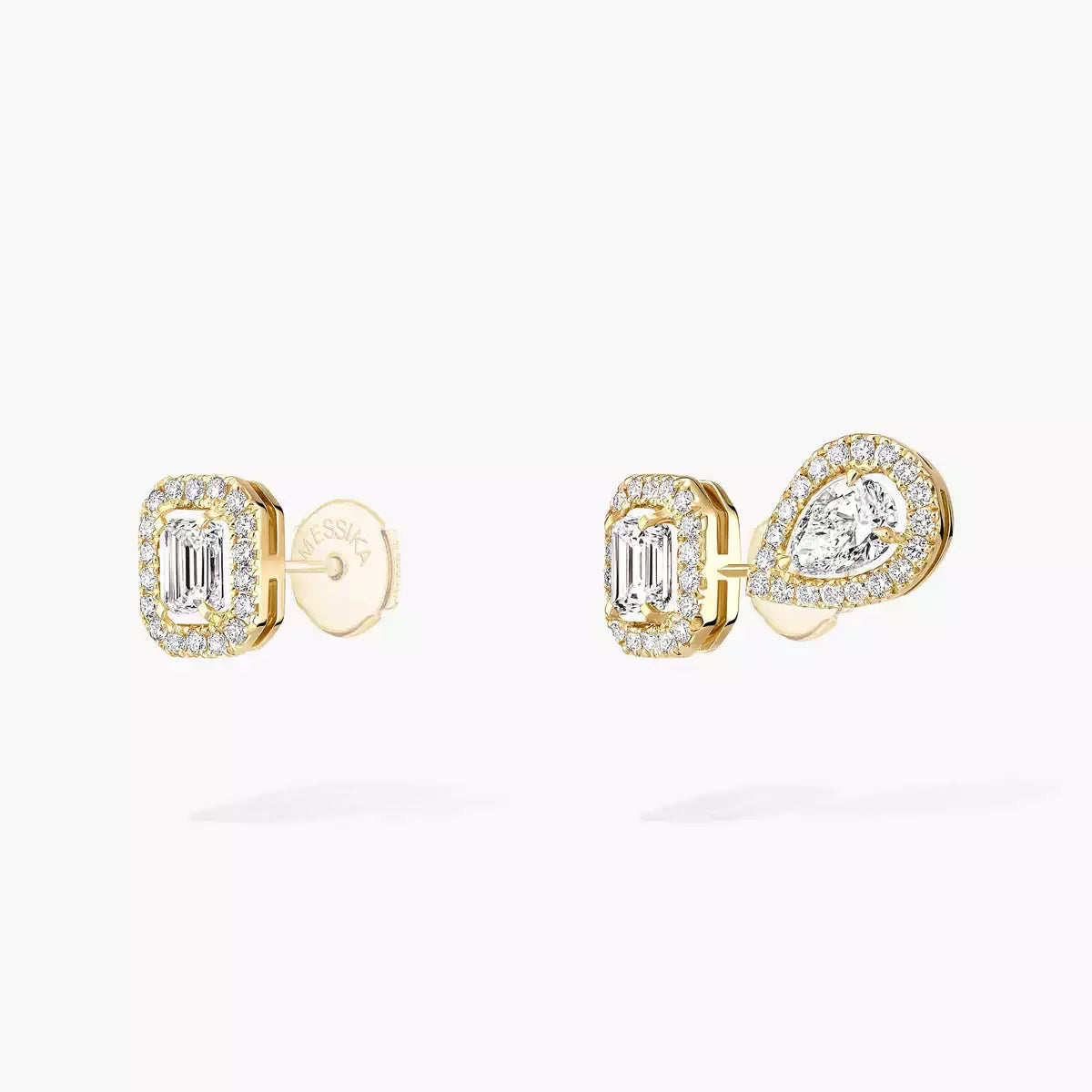 [ElanLuxe Jewelry]Diamond Earrings 0,10ct My Twin 1+2