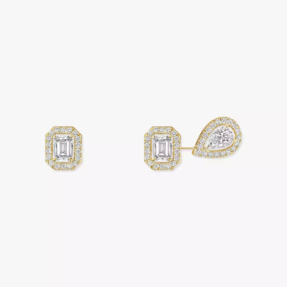 [ElanLuxe Jewelry]Diamond Earrings 0,10ct My Twin 1+2