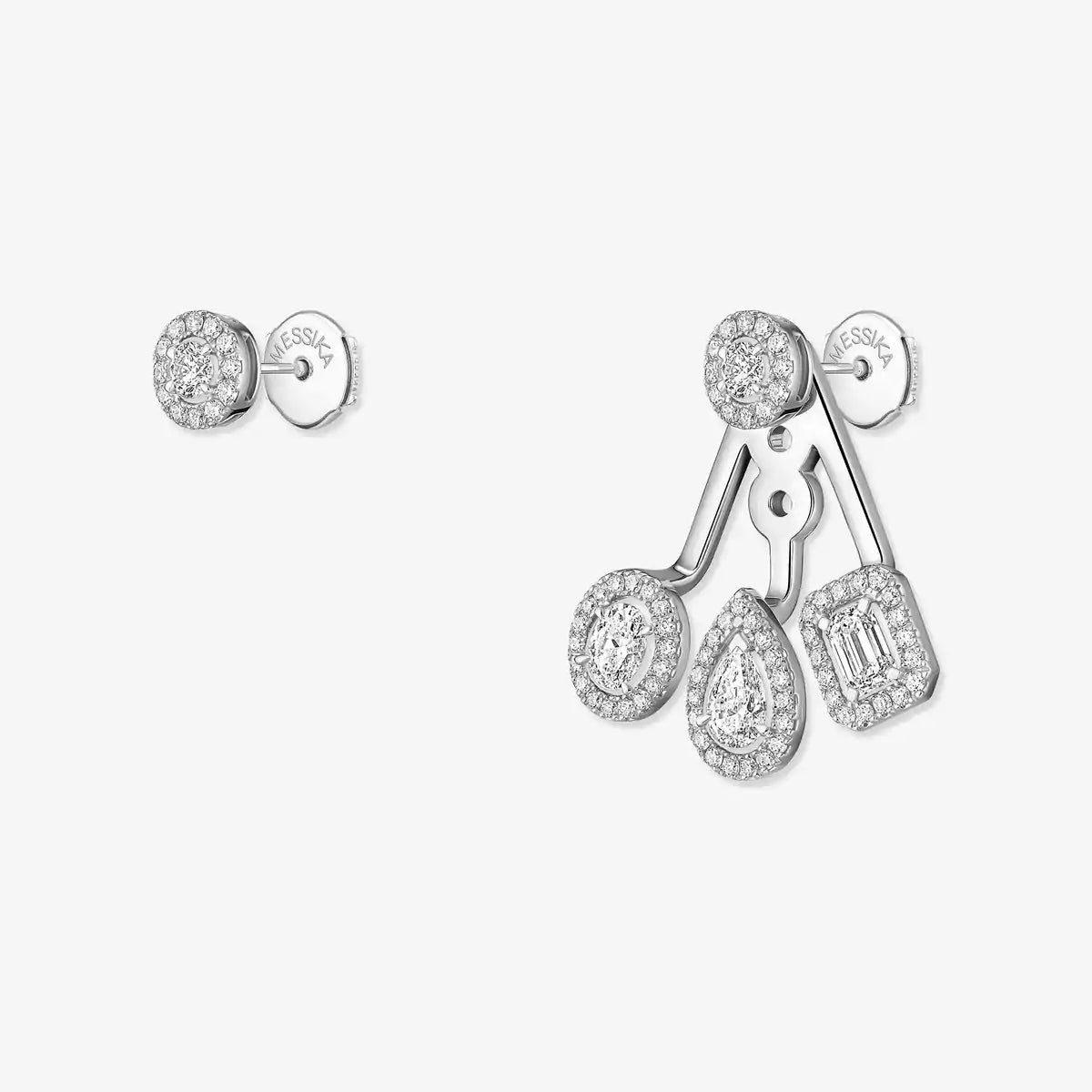 [ElanLuxe Jewelry] My Twin Trio  Diamond Earrings