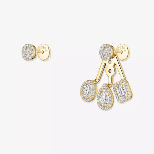 [ElanLuxe Jewelry] My Twin Trio  Diamond Earrings