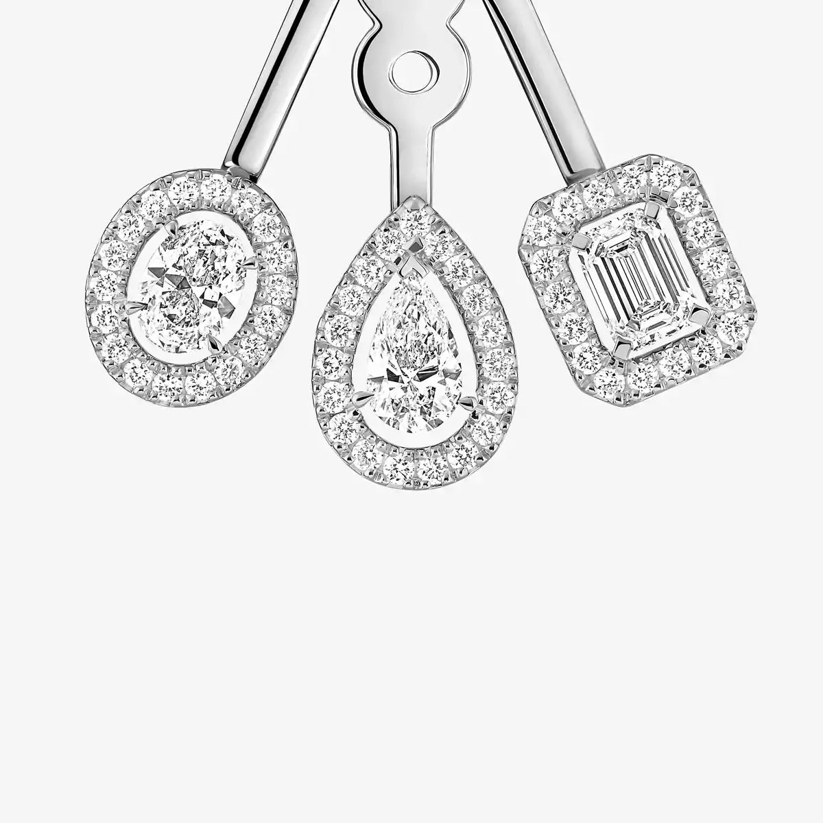 [ElanLuxe Jewelry] My Twin Trio  Diamond Earrings