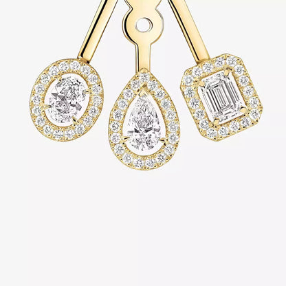 [ElanLuxe Jewelry] My Twin Trio  Diamond Earrings