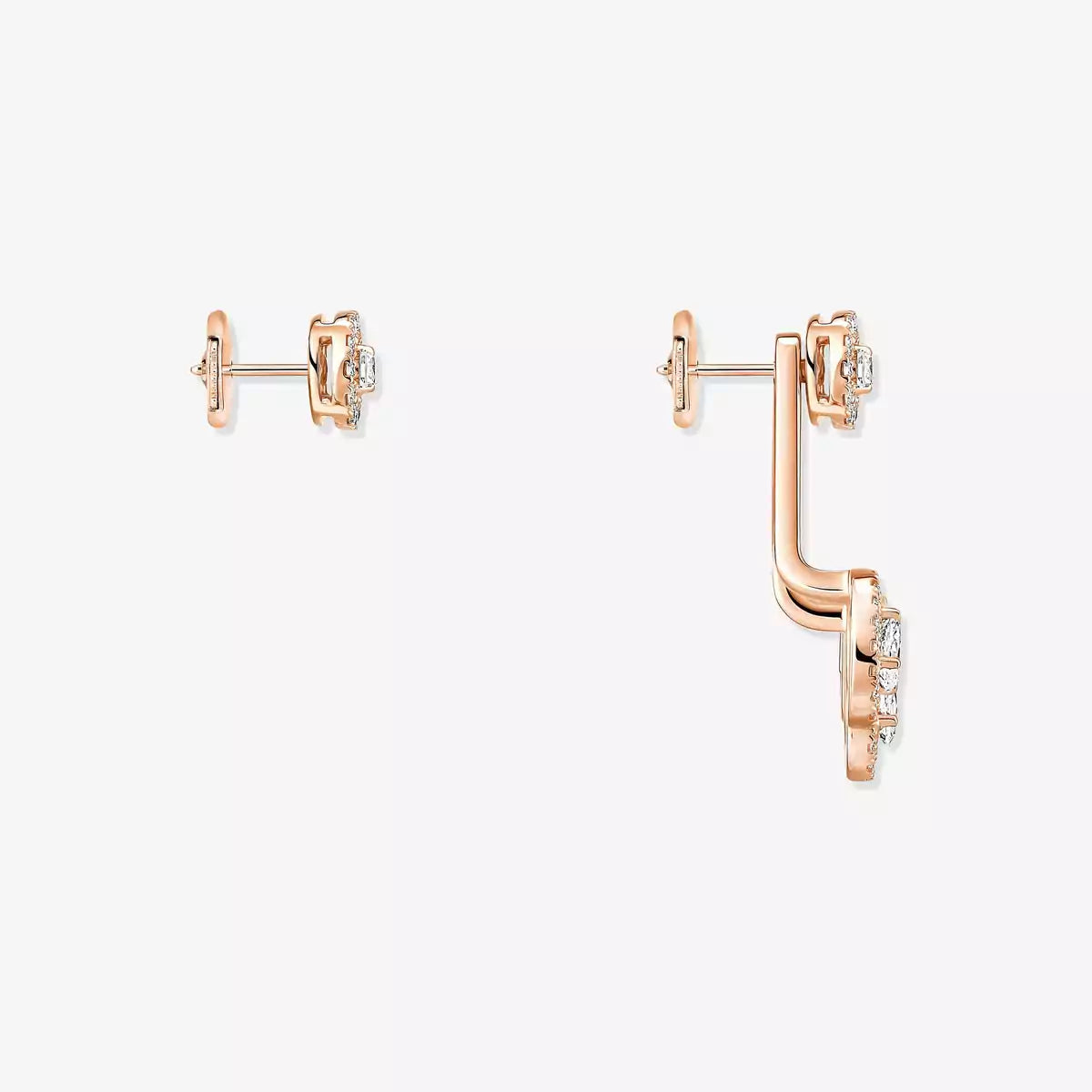 [ElanLuxe Jewelry] My Twin Trio  Diamond Earrings
