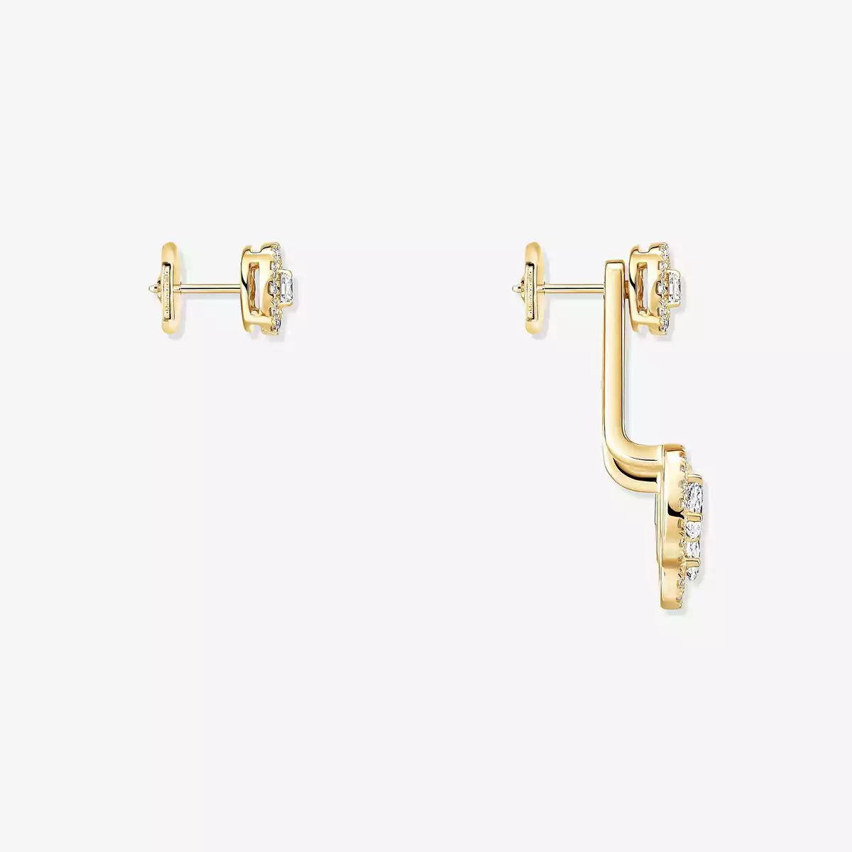 [ElanLuxe Jewelry] My Twin Trio  Diamond Earrings