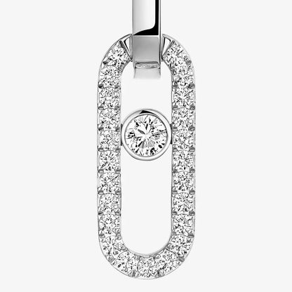 [ElanLuxe Jewelry]Move Link Diamond Earrings