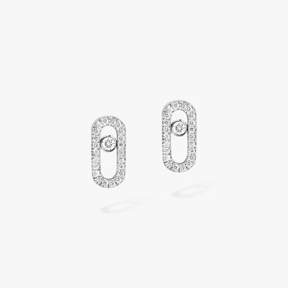[ElanLuxe Jewelry]Diamond Earrings Move Uno