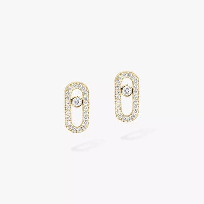 [ElanLuxe Jewelry]Diamond Earrings Move Uno