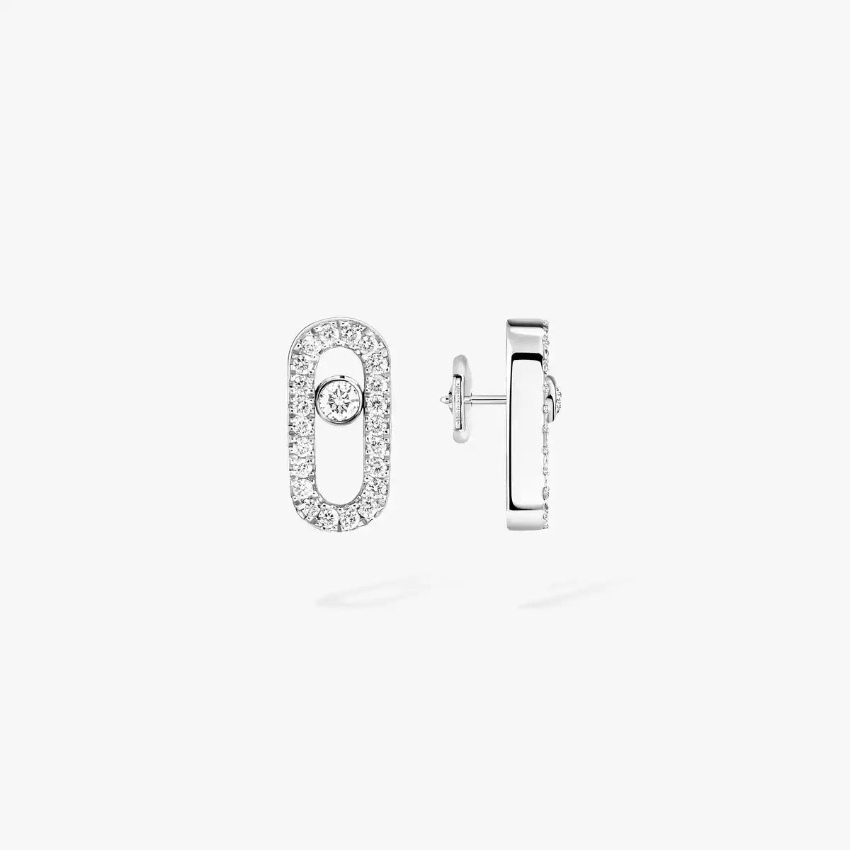 [ElanLuxe Jewelry]Diamond Earrings Move Uno