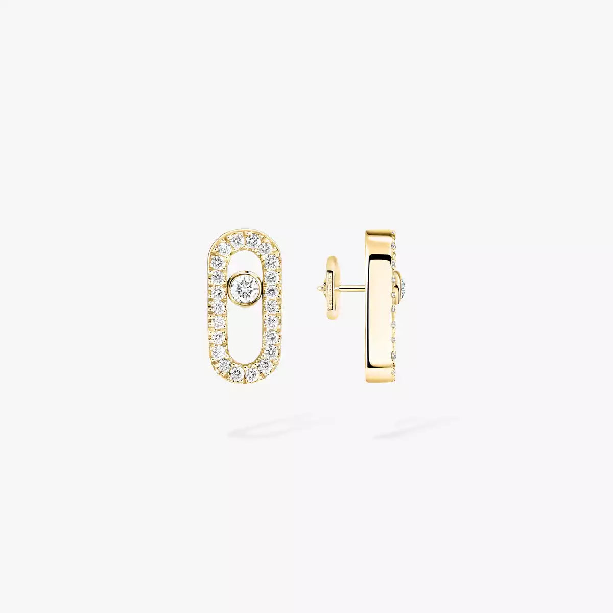 [ElanLuxe Jewelry]Diamond Earrings Move Uno
