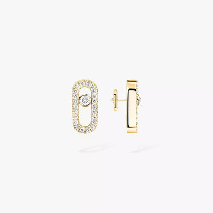 [ElanLuxe Jewelry]Diamond Earrings Move Uno