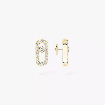 [ElanLuxe Jewelry]Move Uno Diamond Earrings