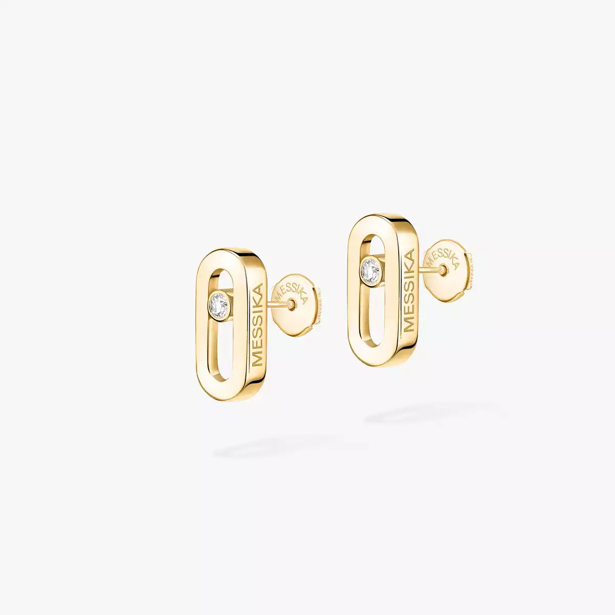 [ElanLuxe Jewelry]Move Uno Diamond Stud Earrings