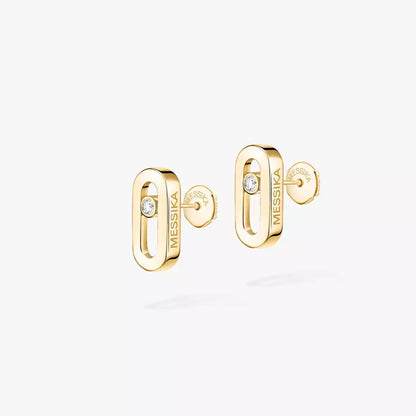 [ElanLuxe Jewelry]Move Uno Diamond Stud Earrings