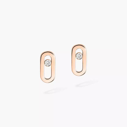 [ElanLuxe Jewelry]Move Uno Diamond Stud Earrings